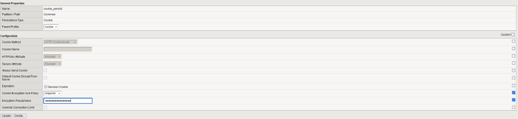 F5 : Source IP and Cookie Persistence profile