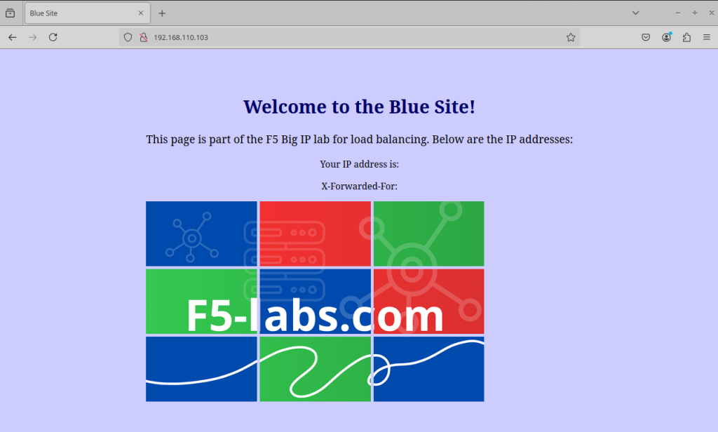 First access of the virtual server without persistence