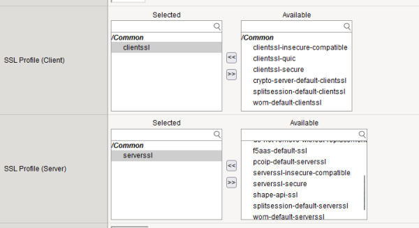 Ssl Profile Frame F5 : Source IP and Cookie Persistence profile