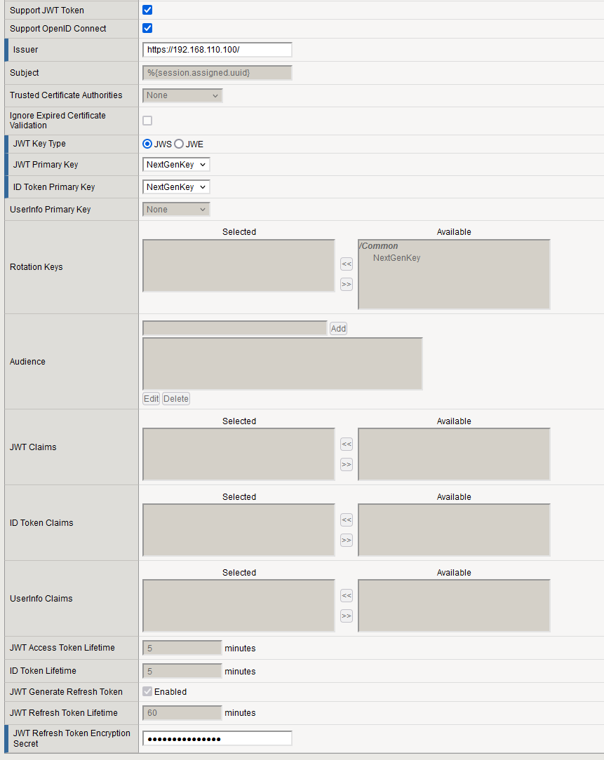 F5 : OpenID Connect as Client and Resource Server