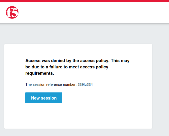 APM Policy end in a deny by default