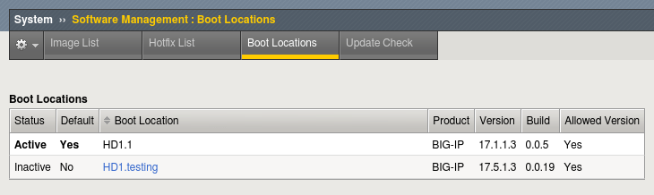 ADC labs : Boot location